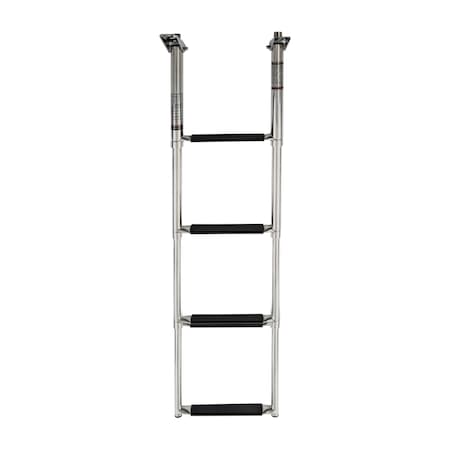 Whitecap Stainless Steel 90 degrees Telecoping Ladder - 4 Step S-1854